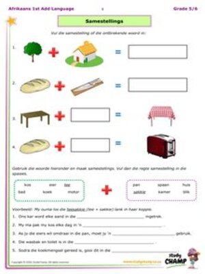 cover image of Grade 5 Afrikaans: Samestellings & Idiome